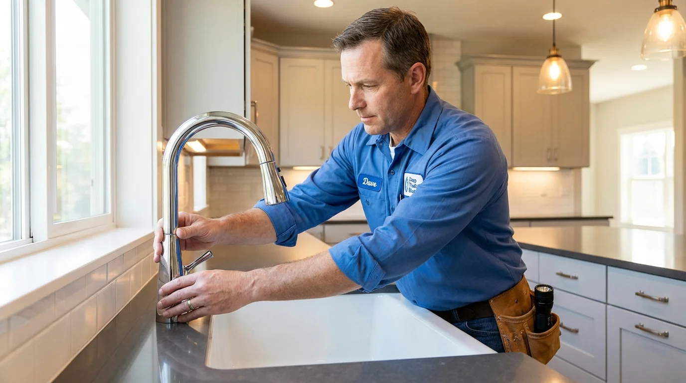 Kitchen faucet installation by Johns Plumbing LLC in Deweyville