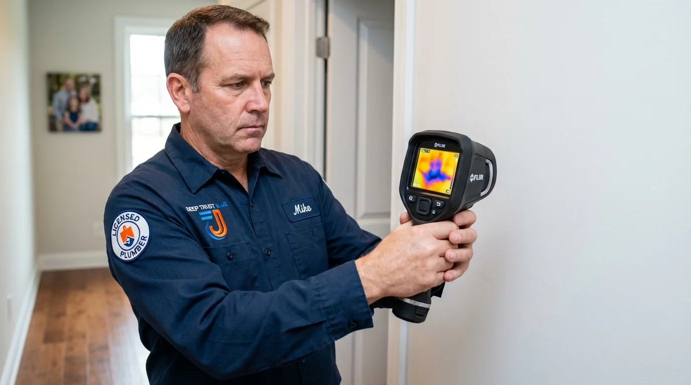 Thermal imaging leak detection by Johns Plumbing LLC in Deweyville